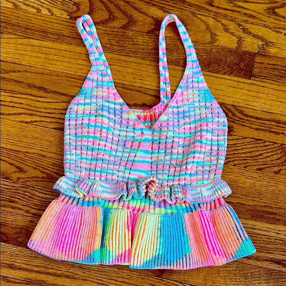NWOT Neon Sweater Tank